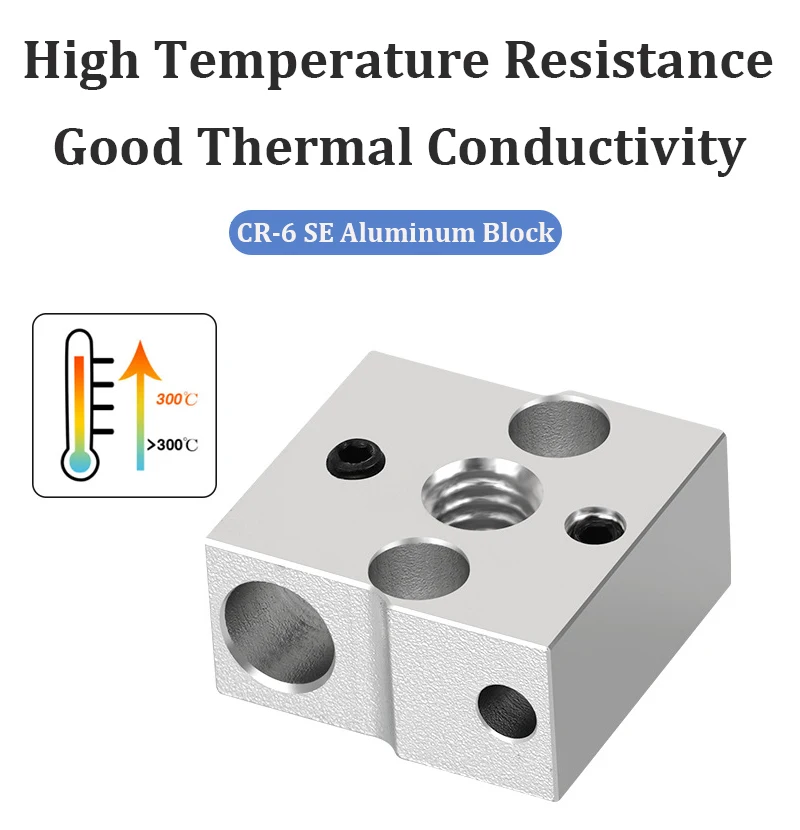 Bloco Bimetálico Cr6 se do Aquecimento para a Impressora 3d o Hotend o Alumínio e o Cobre Chapeados de Alta Qualidade - Imagem 3