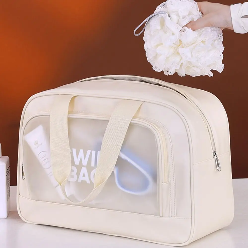 Practical Multi-pocket Beach Swimming Bag Large Capacity Dry Wet Separation Sports Fitness Bag Travel Handbag Travel