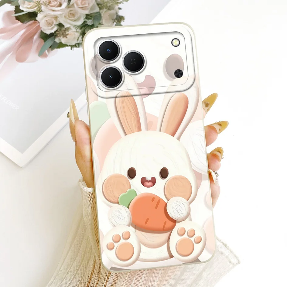 Cute Cartoon Cat Painted Soft Silicone Phone Case Cover