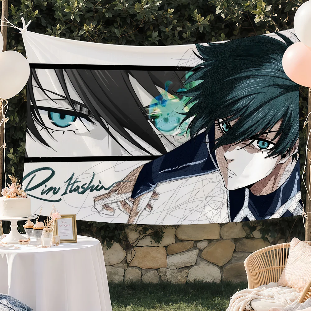 Anime Blue Lock Flag Decorative Banner - Perfect for Outdoor Camping, Family Parties, and Garden Decor Gift