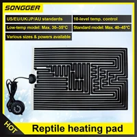 Tapis Chauffant Reptile 5-78W avec Thermostat 3 Niveaux pour Gecko Tortue Grenouille Araignée Plantes Chauffage Hiver Isolation 1