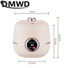 DMWD Mini Rice Cooker Automatic Household Kitchen Smart Electric Cooking machine 1-2 People Food Warmer Steamer 1.6L Rice Cooker 6