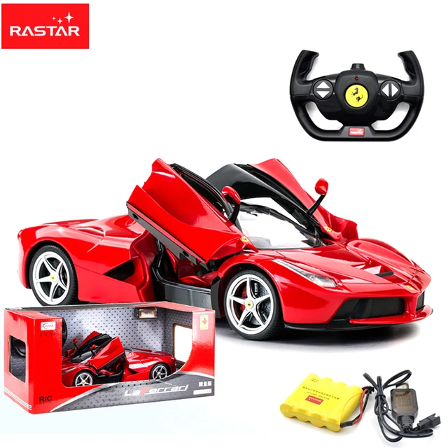 Rastar RC Car | 1/14 Scale Ferrari LaFerrari Radio Remote Control R/C Toy  Car Model Vehicle for Boys Kids, Red