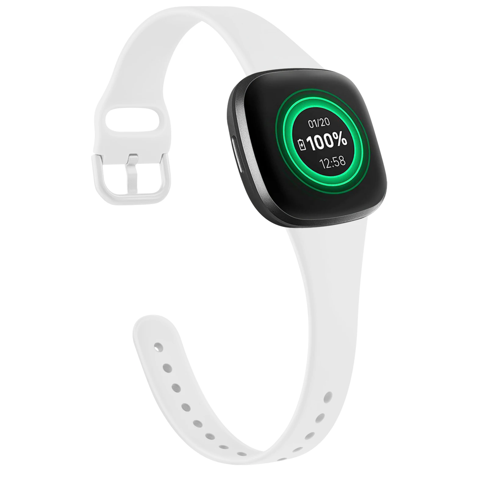 Silicone Slim Strap Band Bracelet Replacement