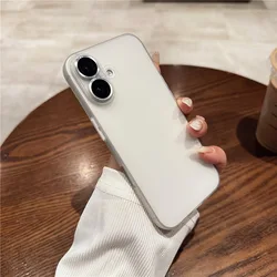 Ultra Thin Matte Soft TPU Case with Glass Camera Protector - iPhone 13 Pro Max (Clear)