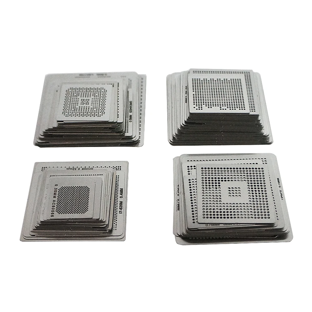 Direct Heat Graphics Card Stencils 144pcs for INTEL/ NVIDIA/ ATI Video chips BGA Reballing bga reballing stencil