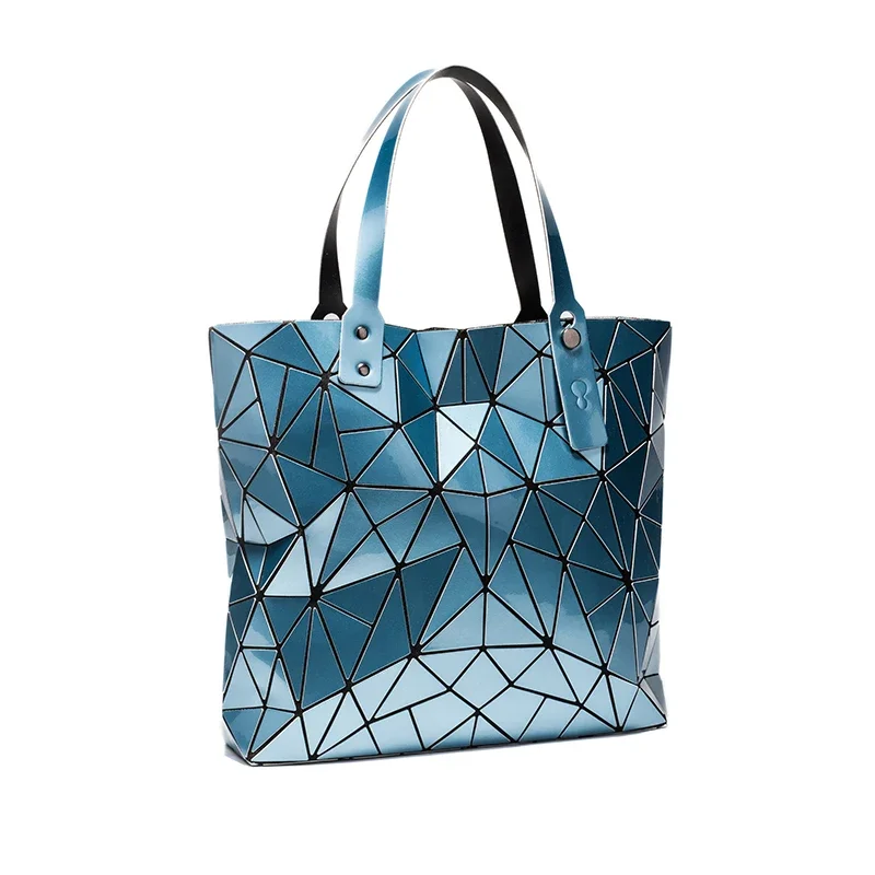 Women Handbags Luxury designer Beach Large tote Hologram Shoulder Bag sac a main Geometric bag bolsa feminina Silver