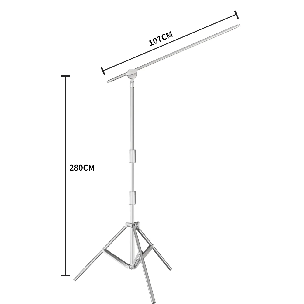 SH Tripod for Camera Stainless Steel Light Stand 280cm Portable For Ring Light Live Youtube Cellphone Video Photography Softbox