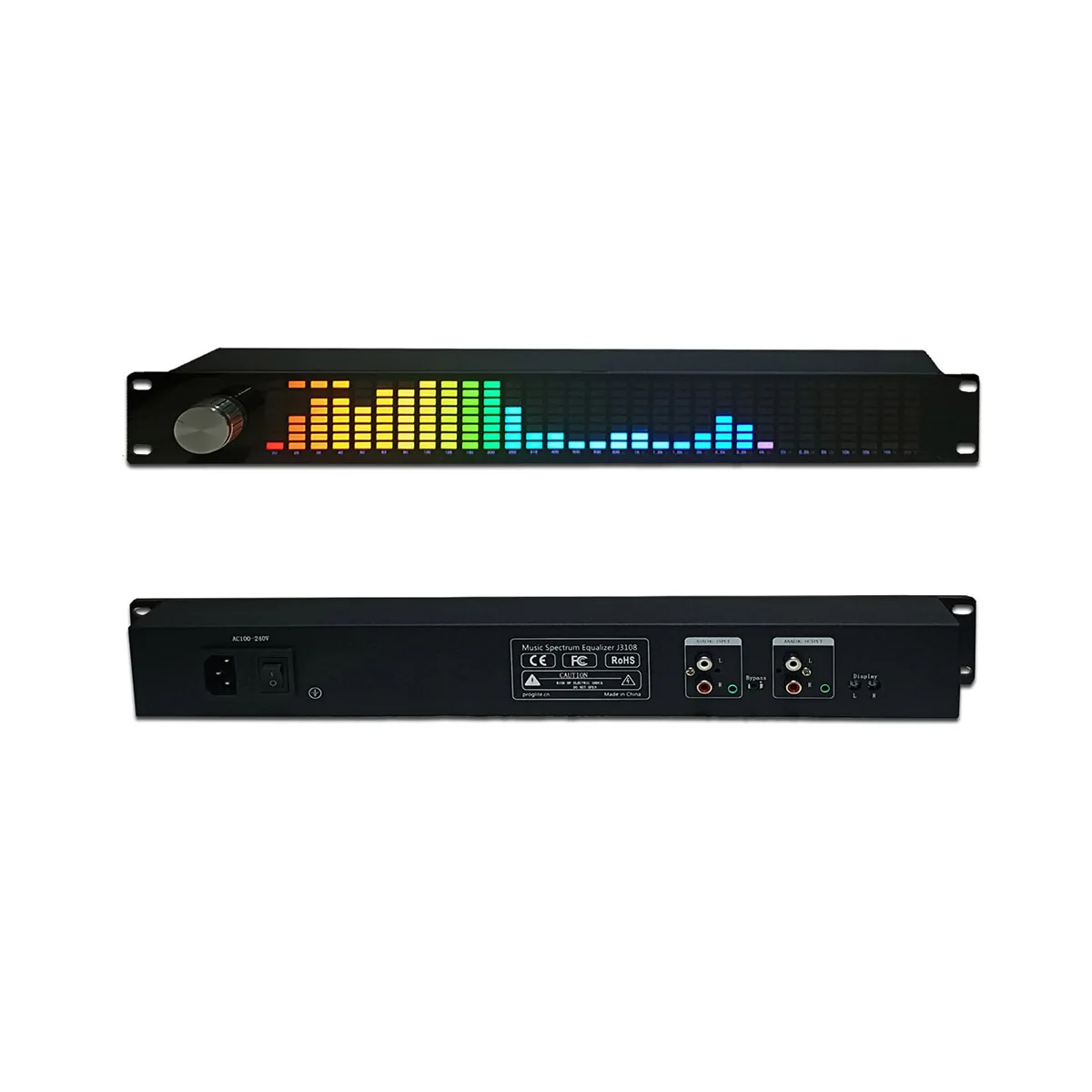 1.5U hudba spektrum digitální ekvalizér EQ balancer displej podávacího audio LED přesný indikátor melodie rytmus lehký + daleký ovládání