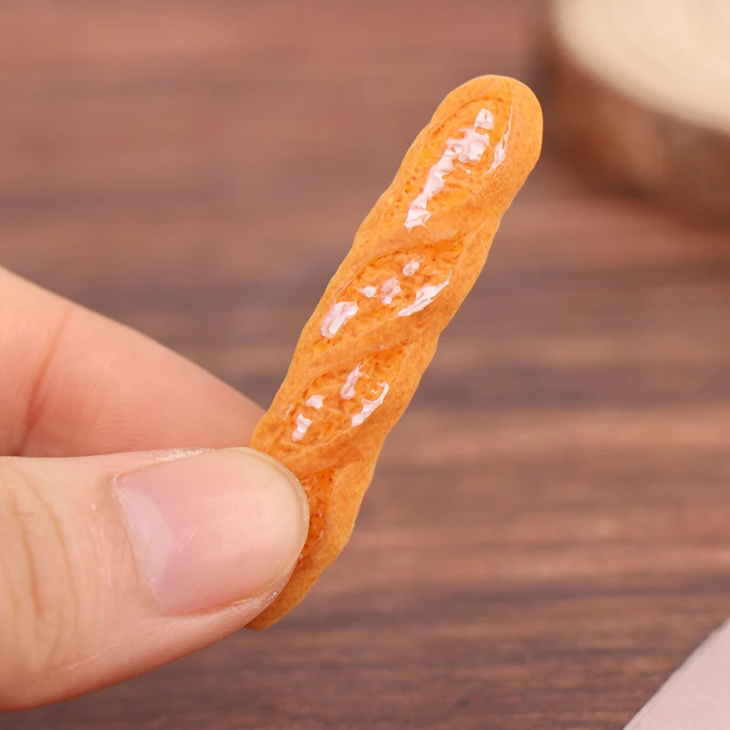 1 Set Fake Croissant Mini Food Bread Ornament Miniature Dollhouse Decor Furniture Toys Dollhouse Accessories Home Craft 5