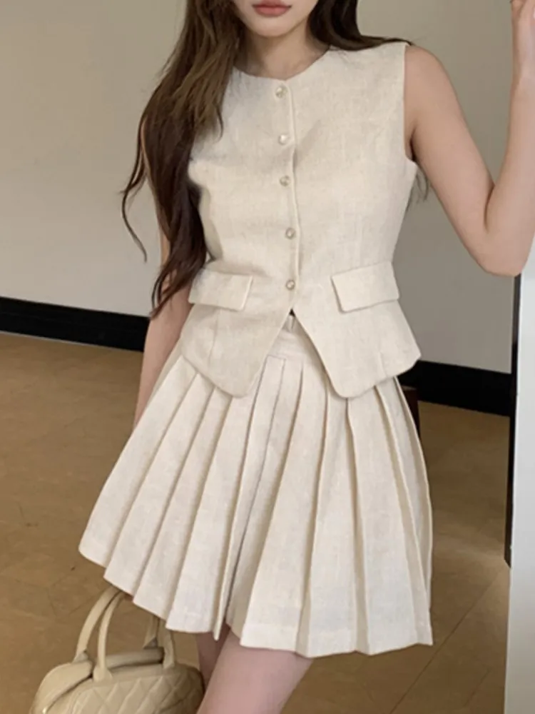 Tank Top And Skirt Suit For Women