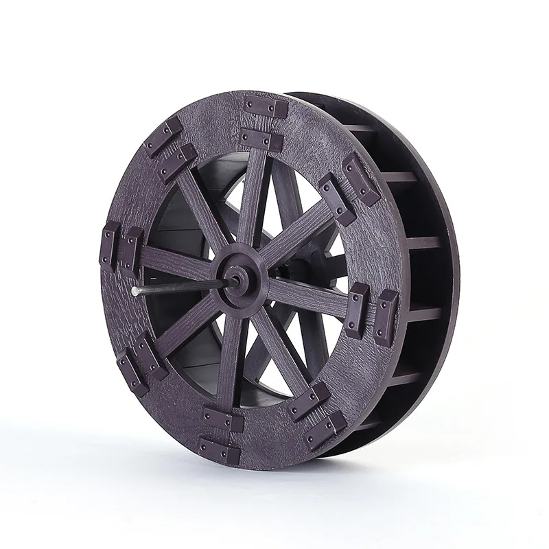 DIY Garden Plastic Water Wheel 17CM 22CM 27CM 31CM 40CM China Fengshui Wheel Shaft Rockery Running Water Drive Landscape mini landscape ornaments