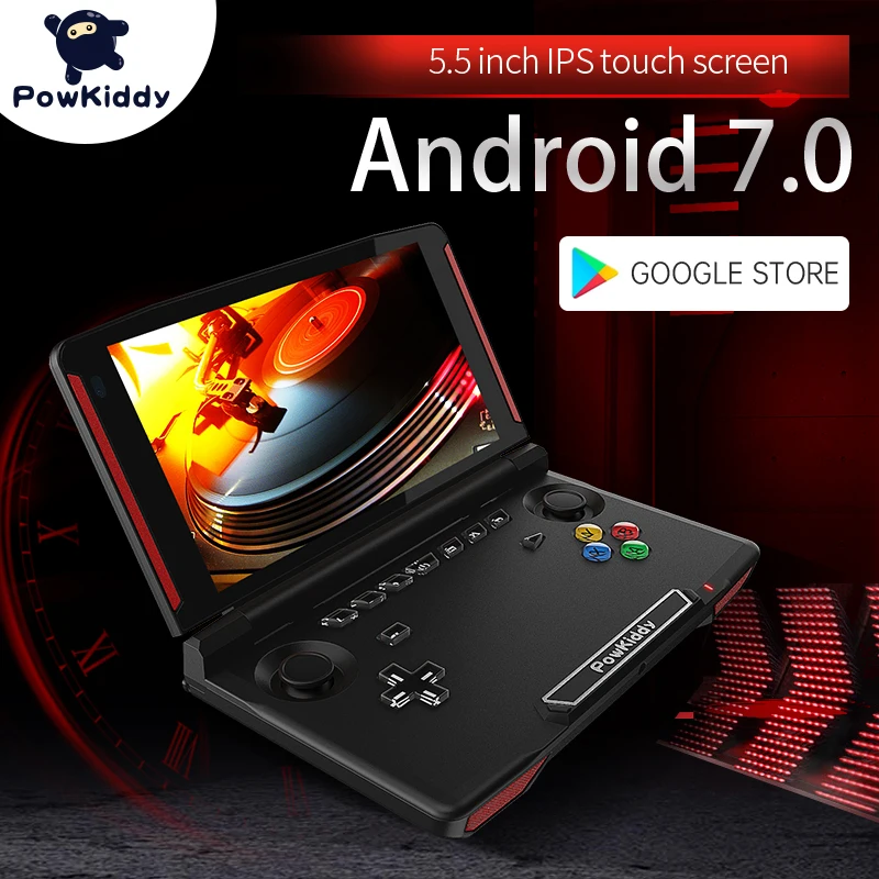 Powkiddy X18 Andriod Handheld Game Console 5.5-Inch 1280*720 Screen MTK 8163 Quad Core 2G RAM 32G ROM Video Handheld Game Player 