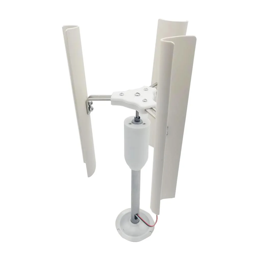 Vertical Axis Wind Turbine Model Three-phase Permanent Magnet Generator Windmill Toy Night Light Making DIY Display solar wind generator