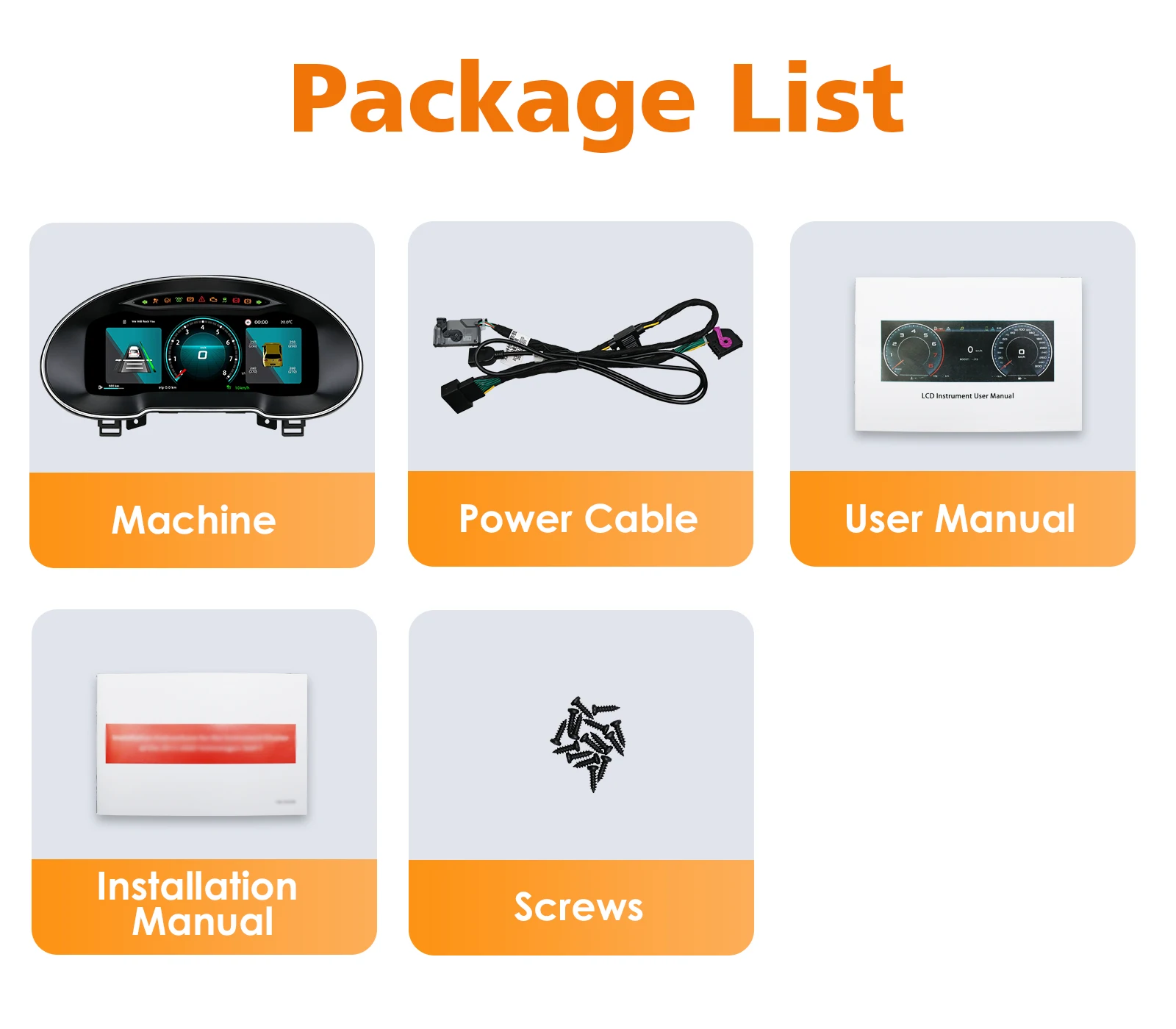 Panel de Instrumentos Digital para Skoda Octavia MK3 2014-2020, Cabina Virtual, Velocímetro, Panel de Control, Carplay, Android Auto, Pantalla LCD de 12.3 Pulgadas 6