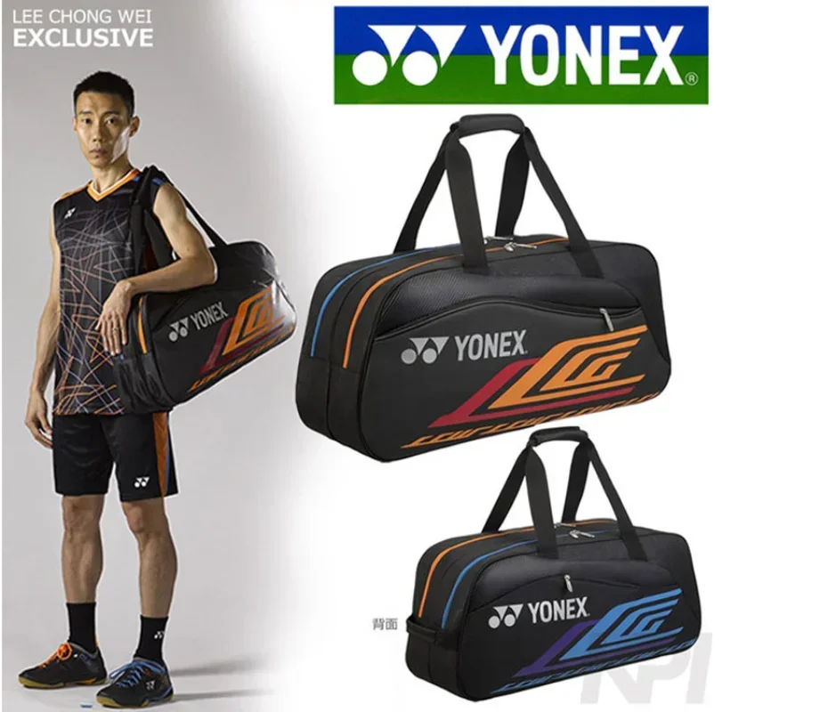 

YONEX New Badminton Bag Tennis Bag Men's and Women's Handbag Backpack 6 Pieces with Independent Shoe Compartment Large Capacity