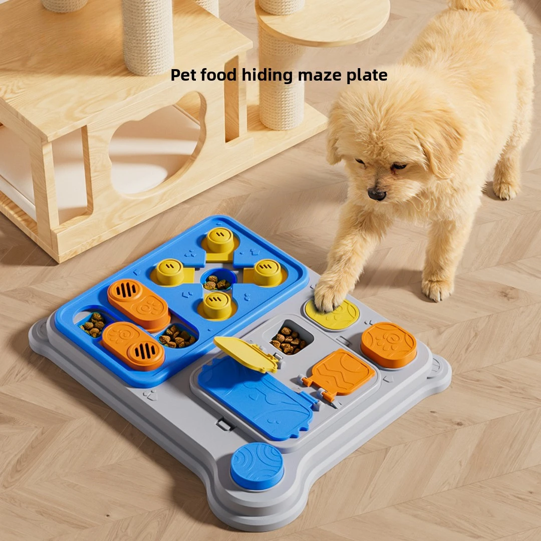 Interactive Dog Puzzle Feeder and Treat Dispenser Toy