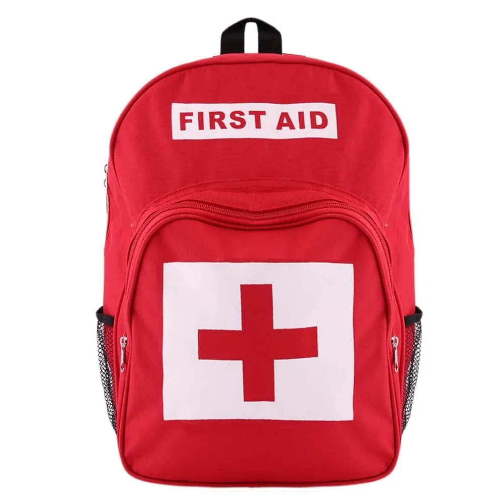 4Size Red Cross Backpack First Aid Kit Bag Outdoor Sports Camping Home