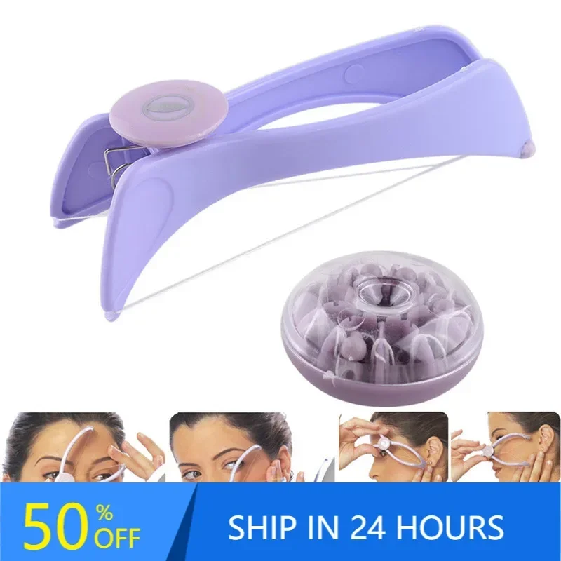Mini Women Hair Removal Epilator Facial Hair Remover Spring Threading Face Defeatherer For Cheeks Eyebrow Makeup Tool 30#