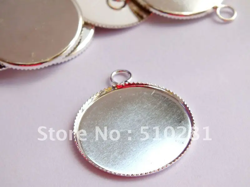 

Bulk 200piece with 30mm Silver Plated round base pendant base pendant blanks pendant setting