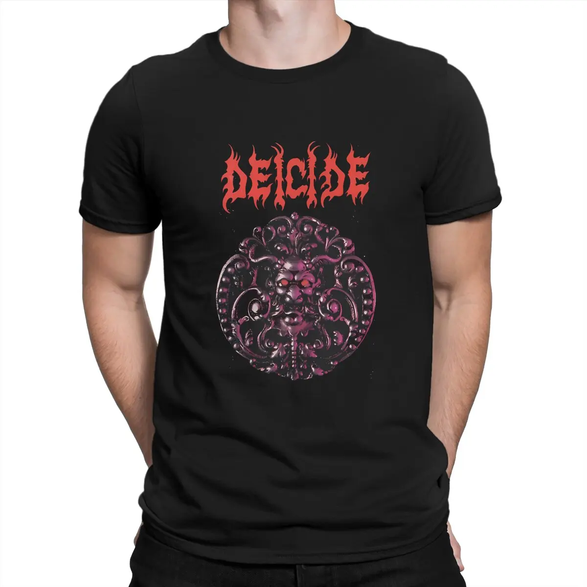 Deicide Man Tshirt Band Fashion T Shirt Graphic Felpe New Trend