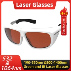 Advanced Picoseconds Green Laser Safety Glasses with Infrared Protection Goggles (532nm and 1064nm)