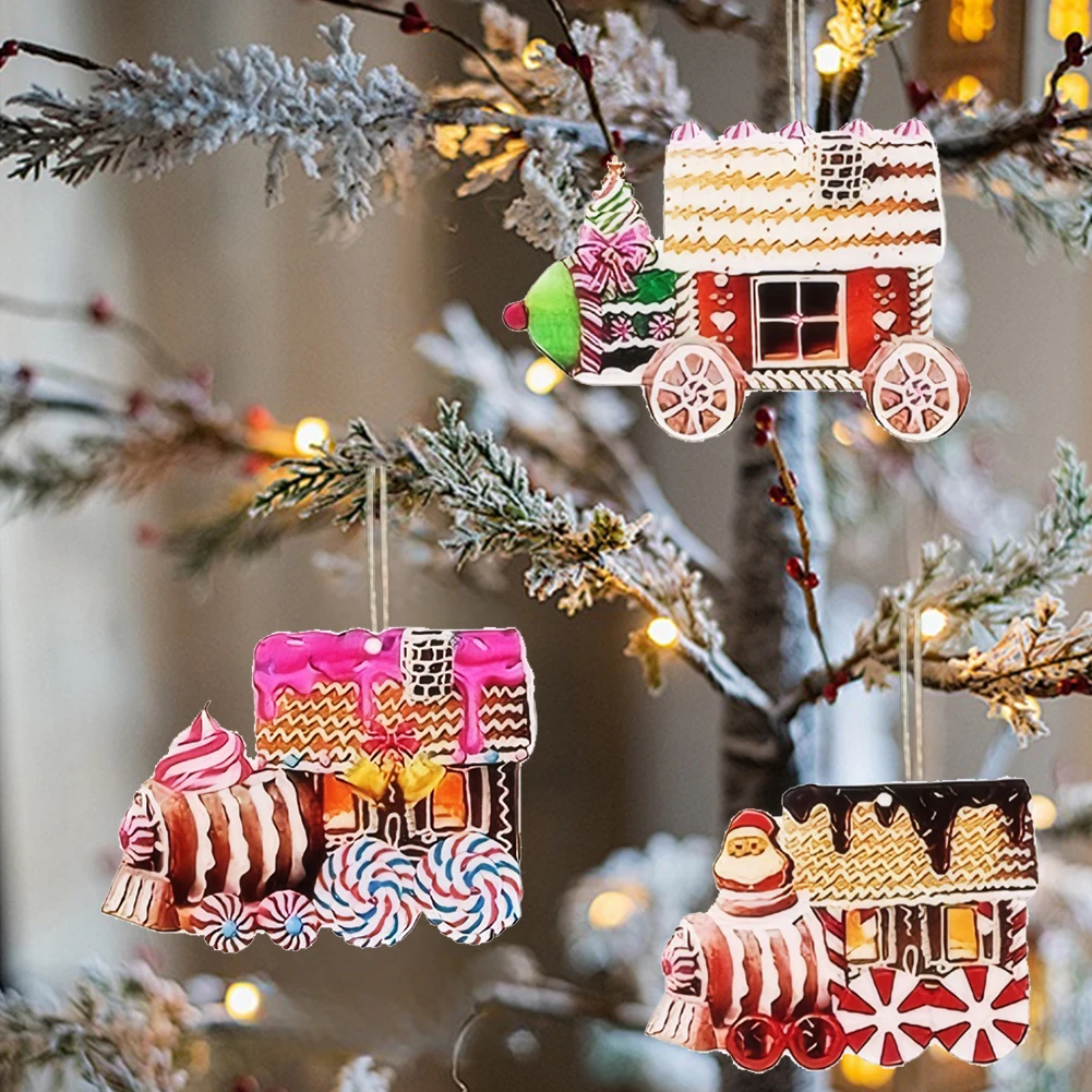36/45pcs Christmas Wooden Hanging Ornaments Christmas Tree Ornaments Christmas Wooden Pendants for Home Decorations