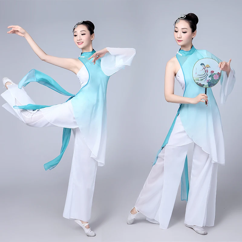 Traditional Chinese Folk Dance Costume for Woman and Kids Yangko Girl Children Dress