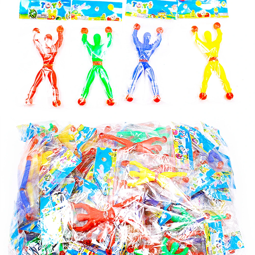 Wall Climbing Toys 20Pcs Novelty Sticky Wall Climbing Climber Men Kids Boy Birthday Party Favors Supplies Pinata Fillers Treat Bag Goody Bag Gifts