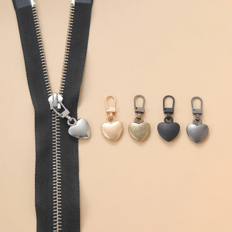 Description Picture 5 of item5/10Pcs Zipper Sliders Detachable Zipper Pull Tab Replacement Metal Zipper Handle Repair Kit for Luggage Handbags Zipper Slider