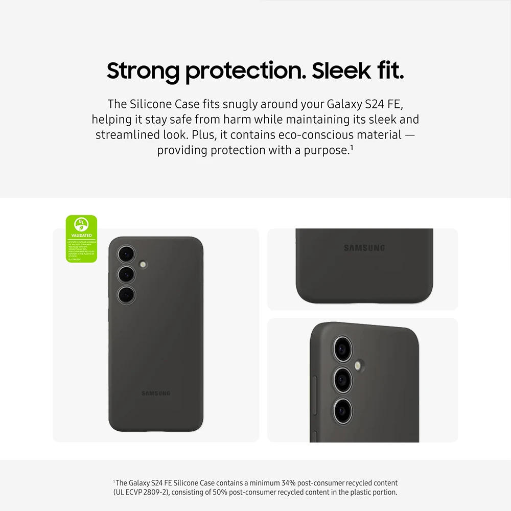 Premium Silicone Phone Case for Samsung Galaxy S24 FE – High-Quality Soft Protection Cover