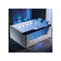 2 person  acrylic massage bathtub hotel luxury bath freestanding hydromassage 1