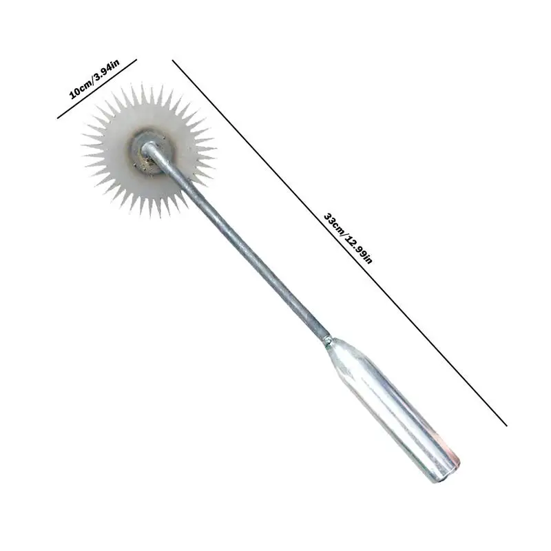 Gardening Hoe Weeding Tool Root Pulling Sunflower Weeding Handheld Rake Loosening Soil Puller Mangane Steel Weeding Removal Tool 6
