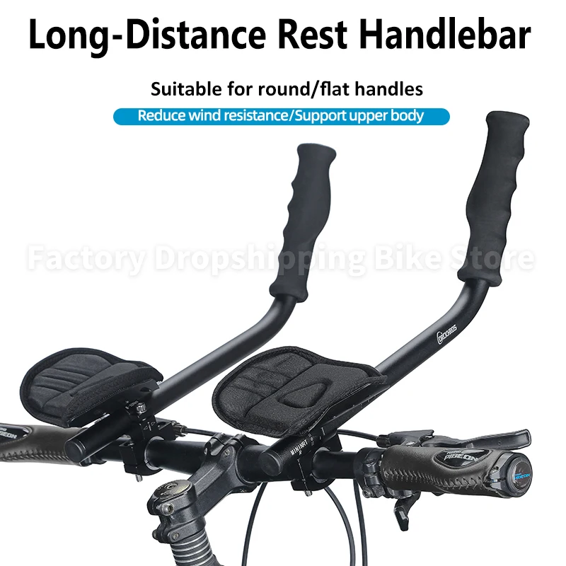 Alloy Aero Bars For Bikes – Adjustable 0.87-1in Fit, Reduces Wind Resistance On Road & Mountain Bikes