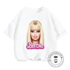 Trendy Summer Styles for Girls Soft Breathable Barbie Prints on Colorful Fun-filled Cartoon T-shirts Ideal for Ages 3-14 2
