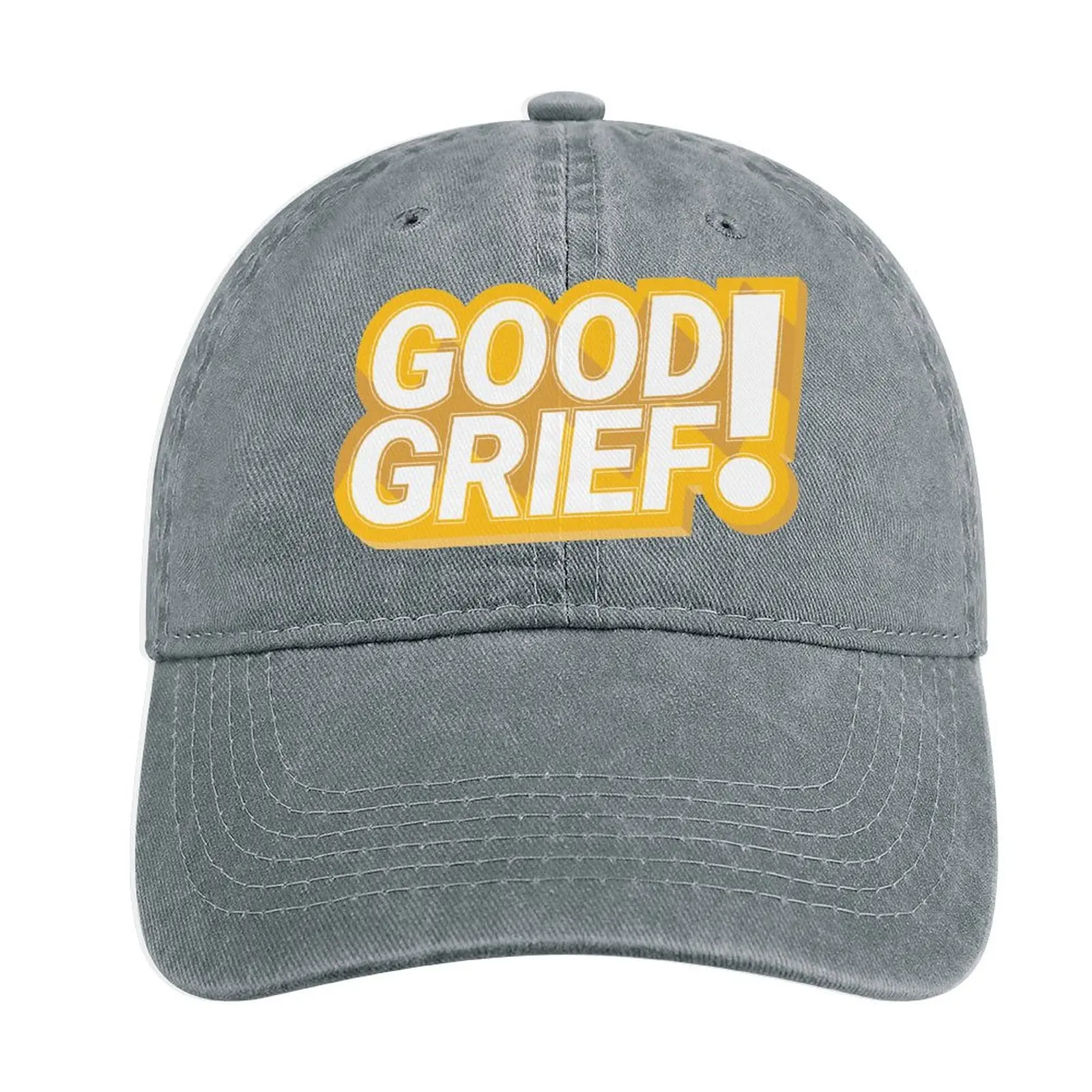 

Good Grief!(Yellow) Cowboy Hat Hip Hop Designer Hat Golf black Women'S Beach Outlet Men'S