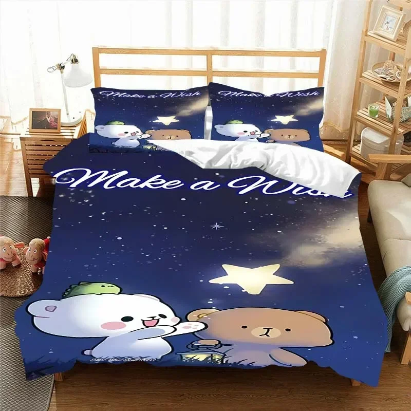 Bubu and Dudu Printing Digital Printing Bedding Set Duvet Cover Comforter Bed Single Twin Full King Queen Size Bedding Set Kids 5