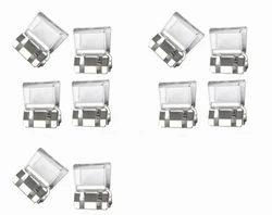 Pant Leg Adjuster Clips - Invisible Hem Fasteners, No - Sew Anti - Slip Edge Clips, 10 - Pack (10pcs - White)
