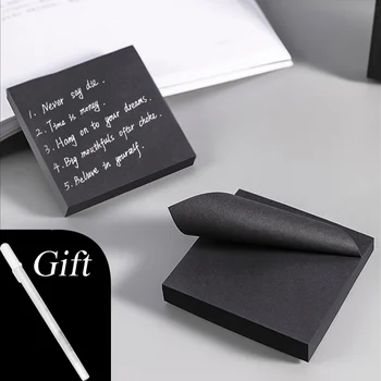 Black N Times Sticky Notes Lista delle cose da fare Blocco note Blocco note Simpatico materiale scolastico per ufficio Cancelleria regalo