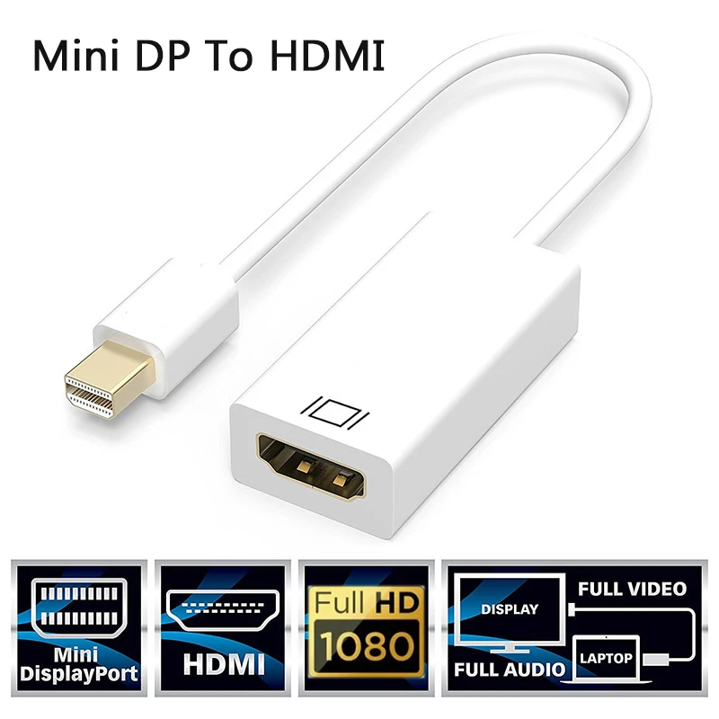 MiniDPToHDMIAdapterCable1080PMaleToFemaleDisplayPorttoHDMI