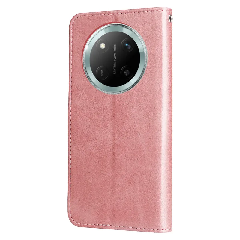 Premium Flip Magnetic Leather Wallet Phone Case with Zipper Card Slot