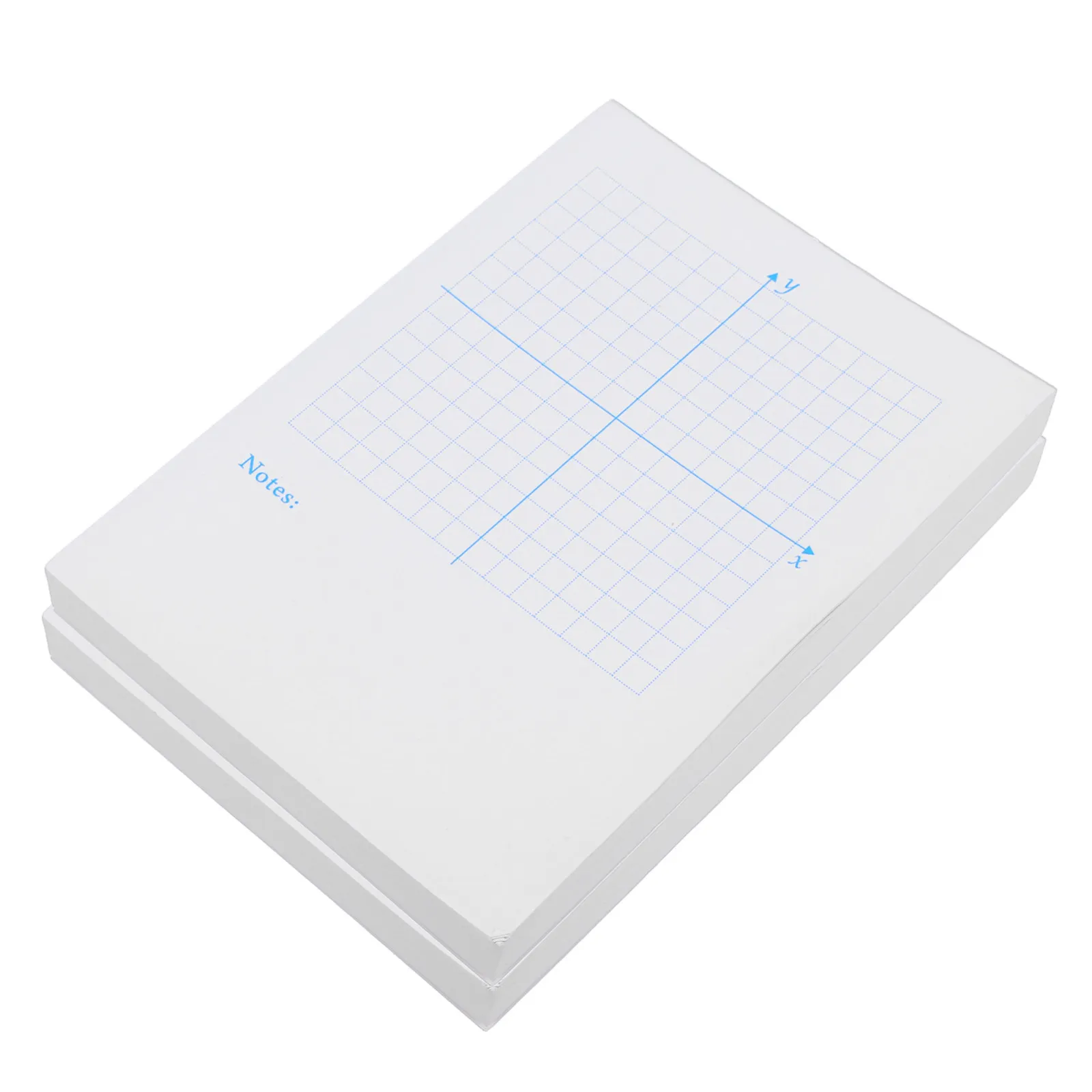 2권의 Xy 좌표 노트패드 그래프 용지 수학 드로잉 시트 수학적 탐구 및 그래프 작성용 클래식 촉각 표면