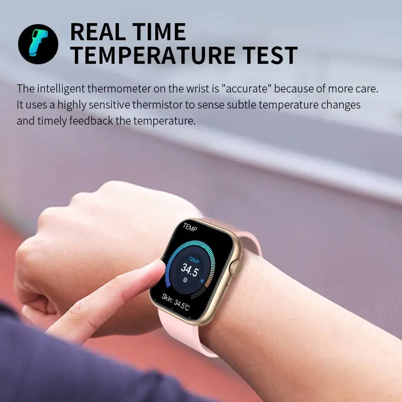 Relógio Inteligente LIGE Feminino com Tela Sensível ao Toque, Chamadas Bluetooth, Resistente à Água, Rastreador de Atividades Físicas e Esportivas._voghion.com