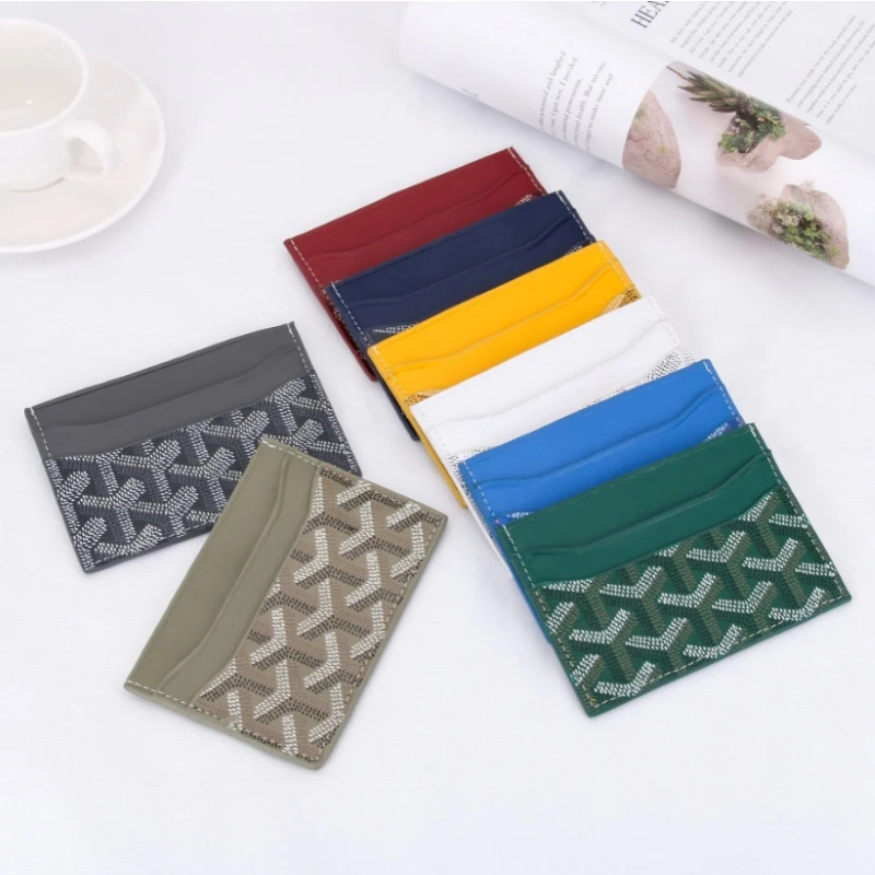 

Бумажник GY для карт, подарки для подруг и жен, изящные модные брендовые роскошные стильные сумки для карт из кожи Dermis с подарочными коробками