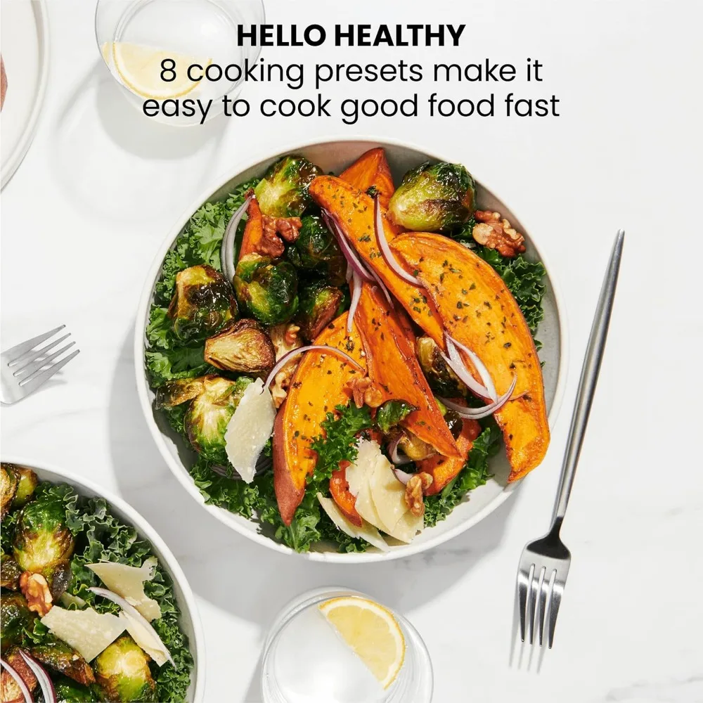 Dual Air Fryer, With Double Basket Capacity, One-Touch Digital Controls And Shake Reminder For The Perfect Crispy