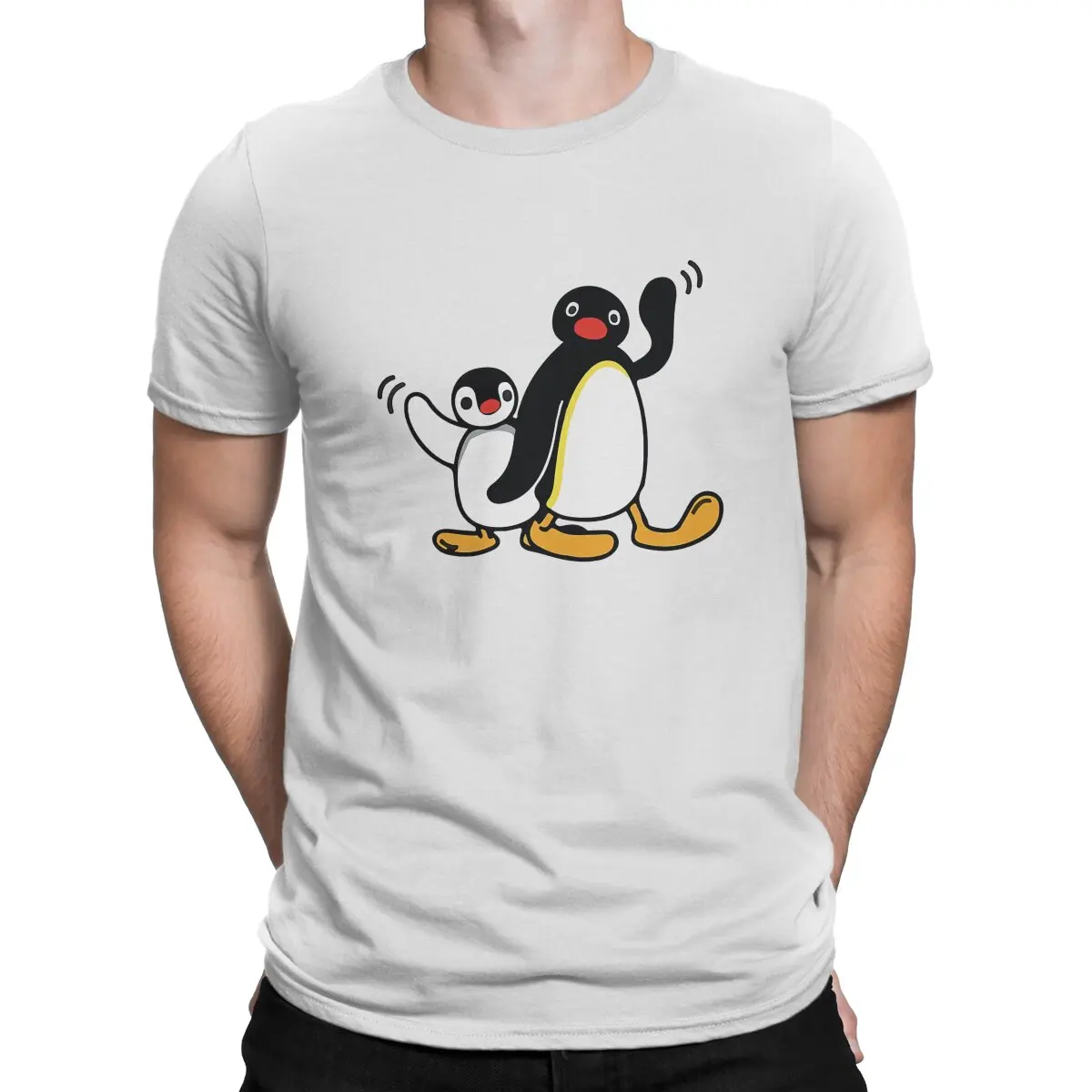 

Noot Pingu Pinga Пингвин ТВ Kawaii Pingu футболка из полиэстера готические мужские футболки летняя одежда Харадзюку футболка с круглым вырезом