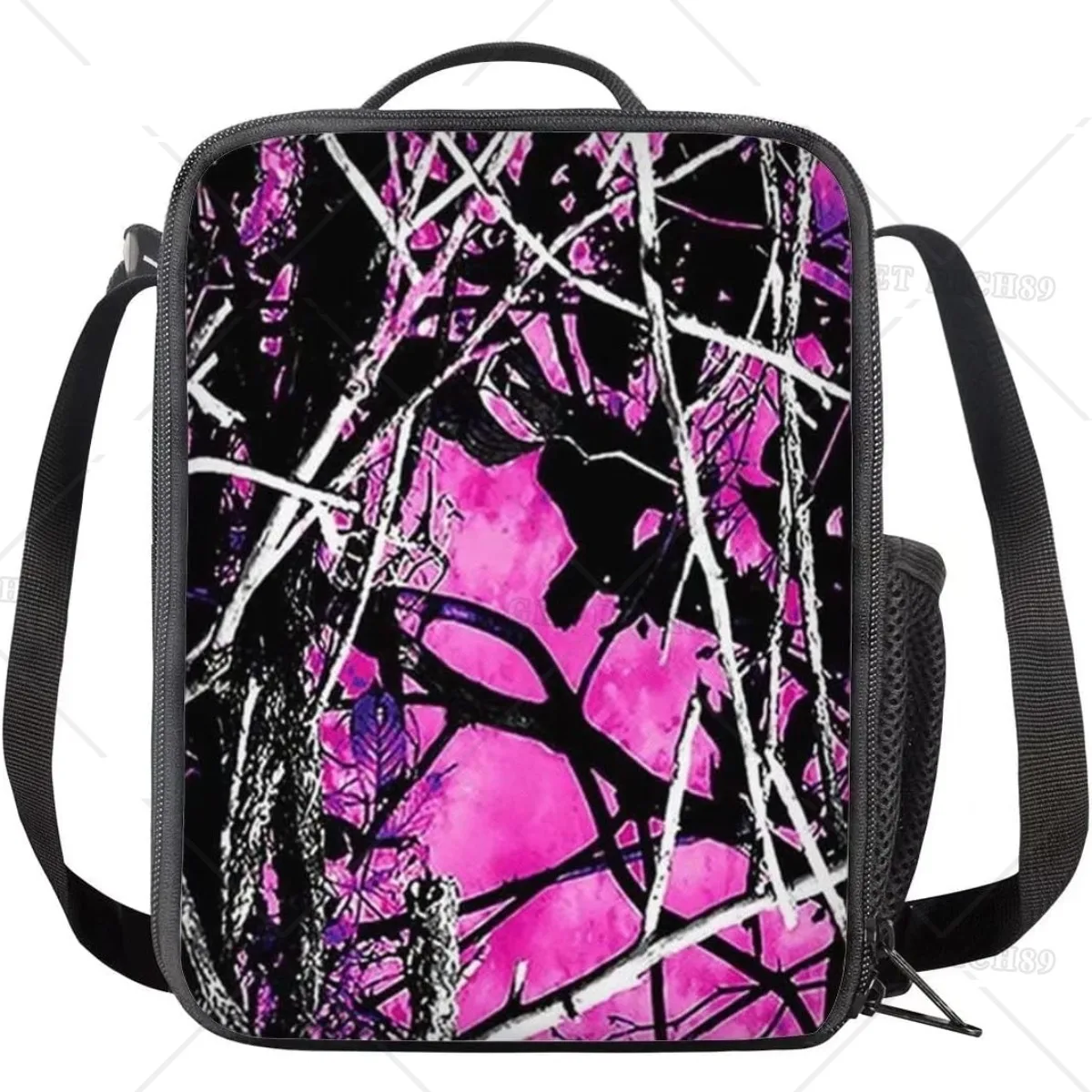 

Pink Camo Reusable Insulated Lunch Bags for Women Girl Waterproof Lunch Boxes Containers for Work, Office, Picnic, Outdoor