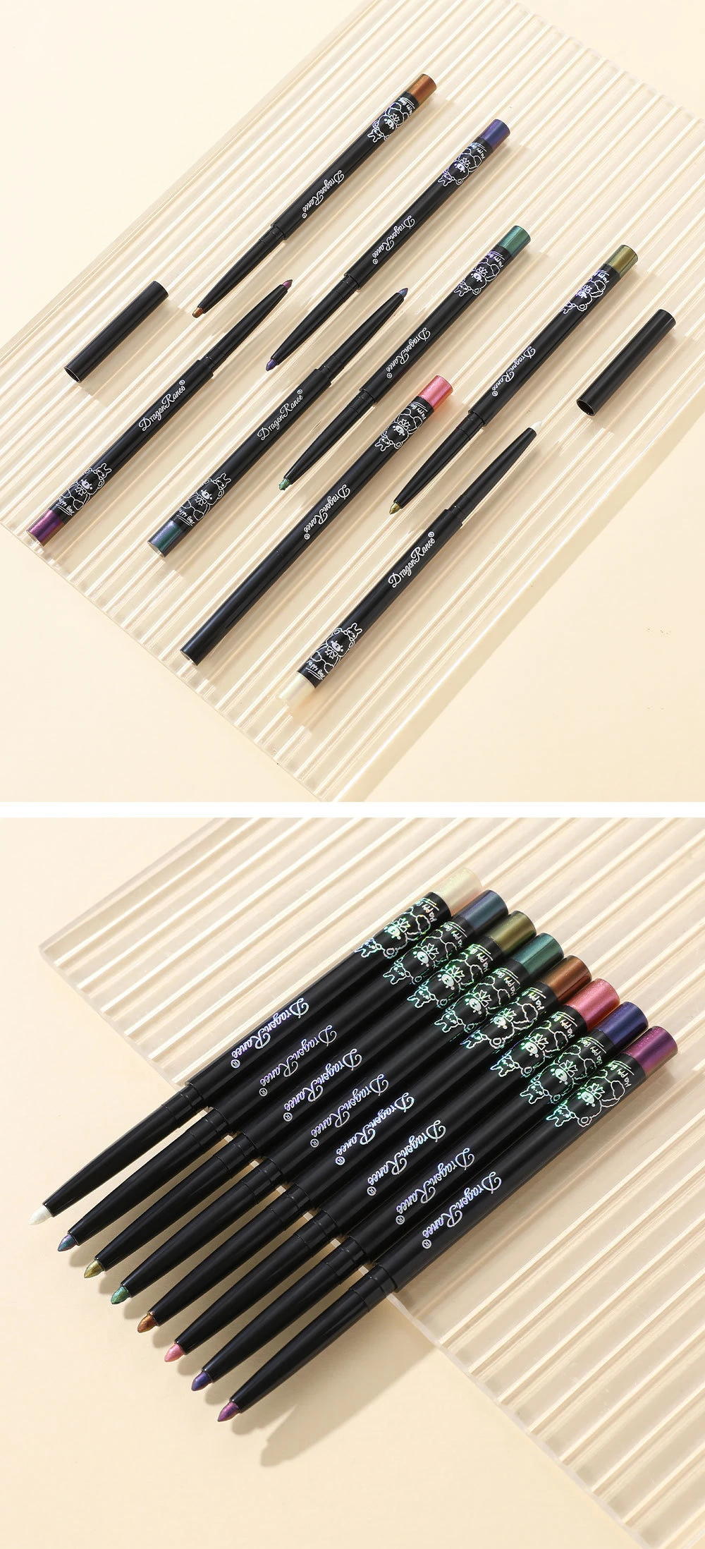 Perlglanz Aurora Eyeliner Stift Wasserfest Metallic Glitzer_voghion.com