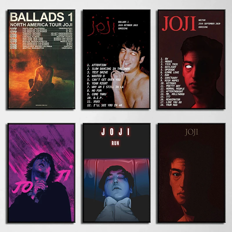 Joji Music Album Nectar Cover Poster Ballads 1 Canvas Painting Poster E Stampe Wall Art Picture For Room Home Bedroom Decor