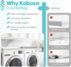 Washer Dryer Countertop, Melamine Countertop with Edge Rails - 27.5" Depth x 54" Width Laundry Room Organization, Sea Sal 4